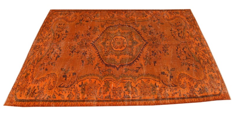 5.7 X 9.1 Ft.. 170 X 271 CM  Orange Vintage Carpet