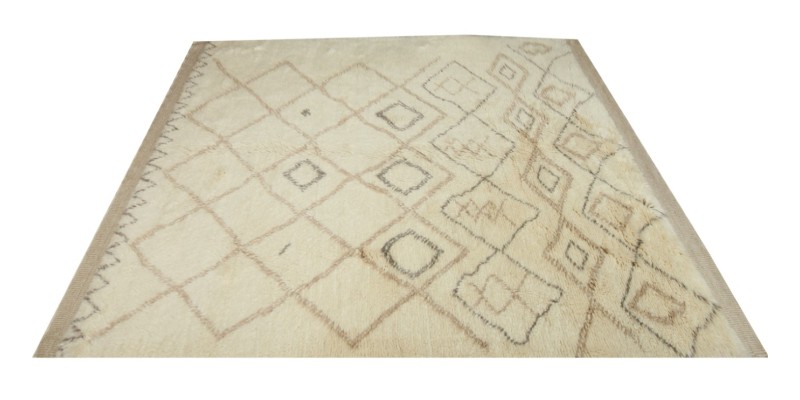 6.9 X 10.10 Ft..  205x330  cm Extra Large Soft Abstract Morocco Rug