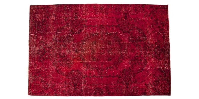 5.6 X 8.8 Ft.. 171x268 cm Red Vintage Carpet , Kitchen rug