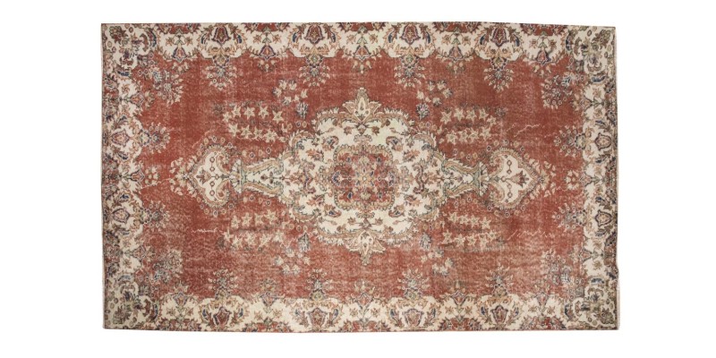 5 X 9 Feet . PErfect Madallion Rug , Copper Color Rug , Turkish Hand KNotted Antique Rug , Living Room Rug , No Repeair PErfect Condition