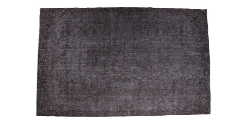 5.5 X 9.3 Ft.. 170x285 cm Gray Living Room Rug , Hand Knotted Rug , Mid-Country Rug 