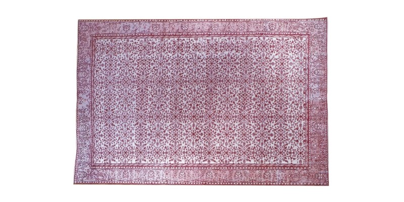 6.11 X 10 Ft.. 210x300 cm Pastel Colors Vintage Rug , Hand Knotted Mid-Country Rug , No Repeair Perfect Condition 