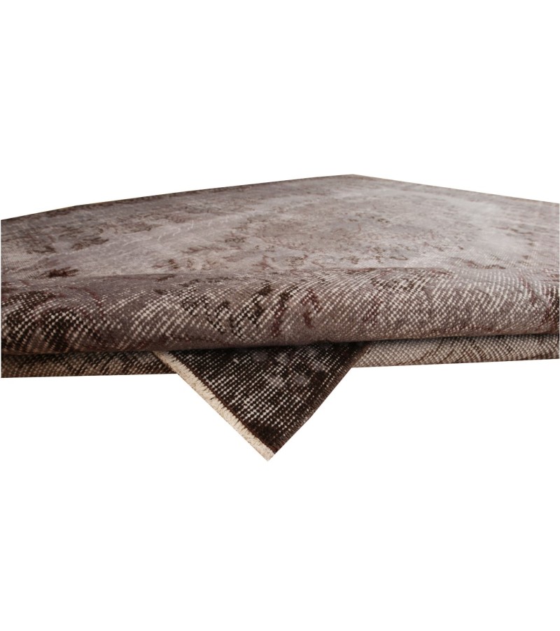 6 X 9 Feet . Flowers PAttern , PErfect Madallion Rug , Gray Color Antique Rug , Turkish Hand KNotted Rug , No Repeair PErfect Condition