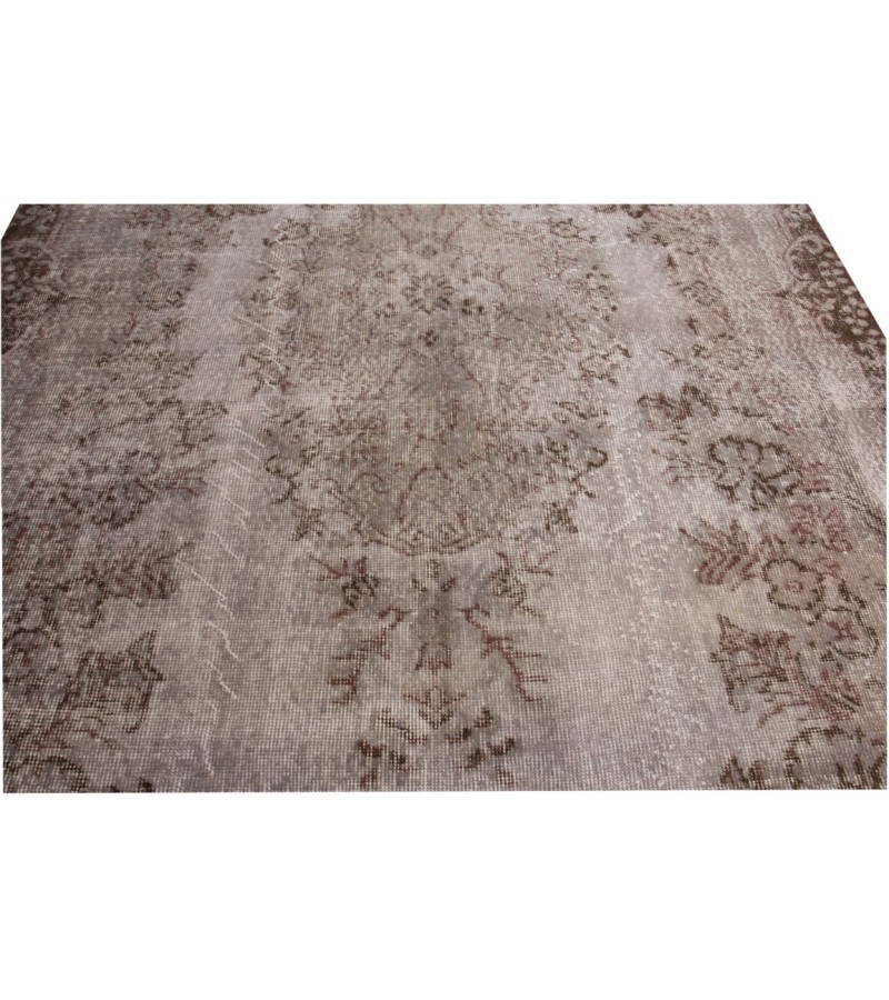 6 X 9 Feet . Flowers PAttern , PErfect Madallion Rug , Gray Color Antique Rug , Turkish Hand KNotted Rug , No Repeair PErfect Condition