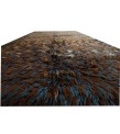 4.7 X 6.11 Ft.. 140X210 CM  Dark Brown and blue Moroccan style carpet