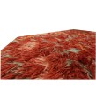 5.7 X 9.6 Ft.. 170X290 CM Abstract Rust red Long Pile rug 