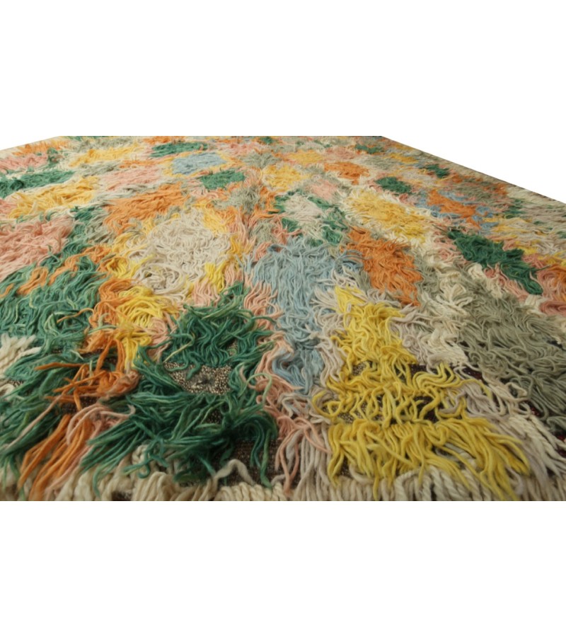 6.11 X 10 Ft.. 210x305 cm Pastel Colors high Pile Designer rug 