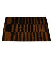6.7 X 10.2 Ft..  200x310 cm Dark Orange and black Moroccan style Tulu carpet