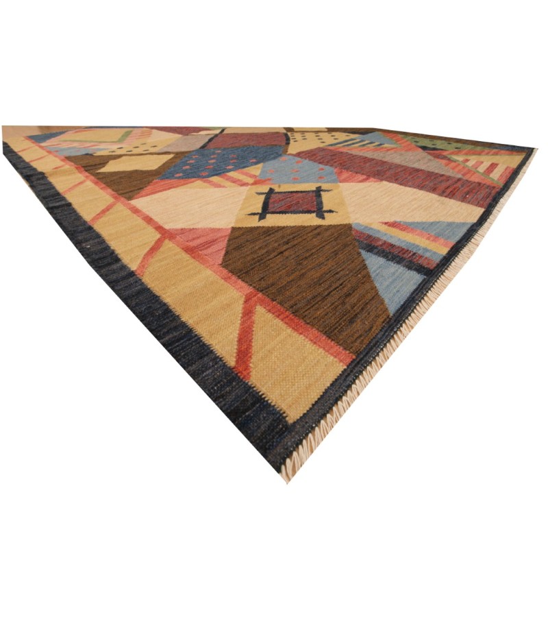 4.7 X 6.5 Ft.. 140x195 cm  Abstract Design Kilim Rug .. (Sold out)