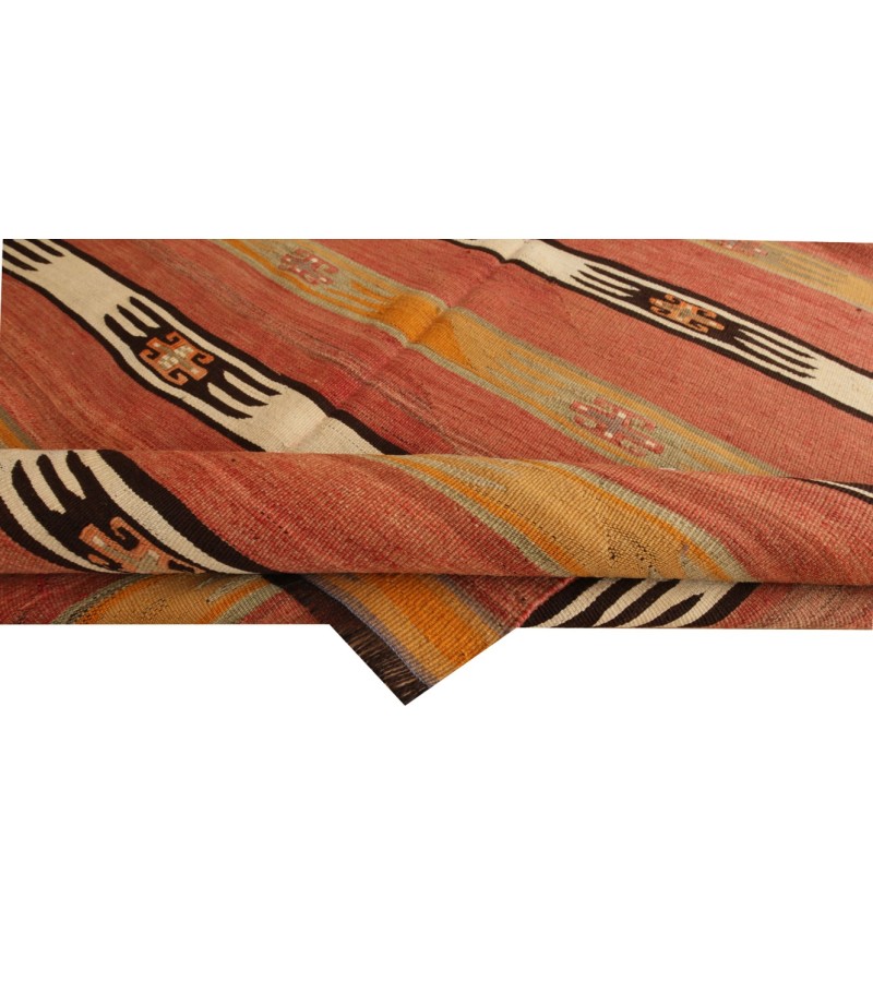 4.3 X 8.6 Ft..  130x260 cm Antique Kilim Rug