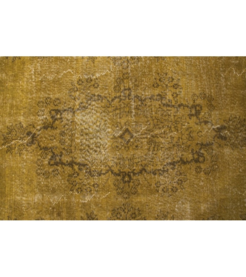 5.10 x 9.10 Ft..   178x300 cm Large Medallion Deco yellow Area Rug