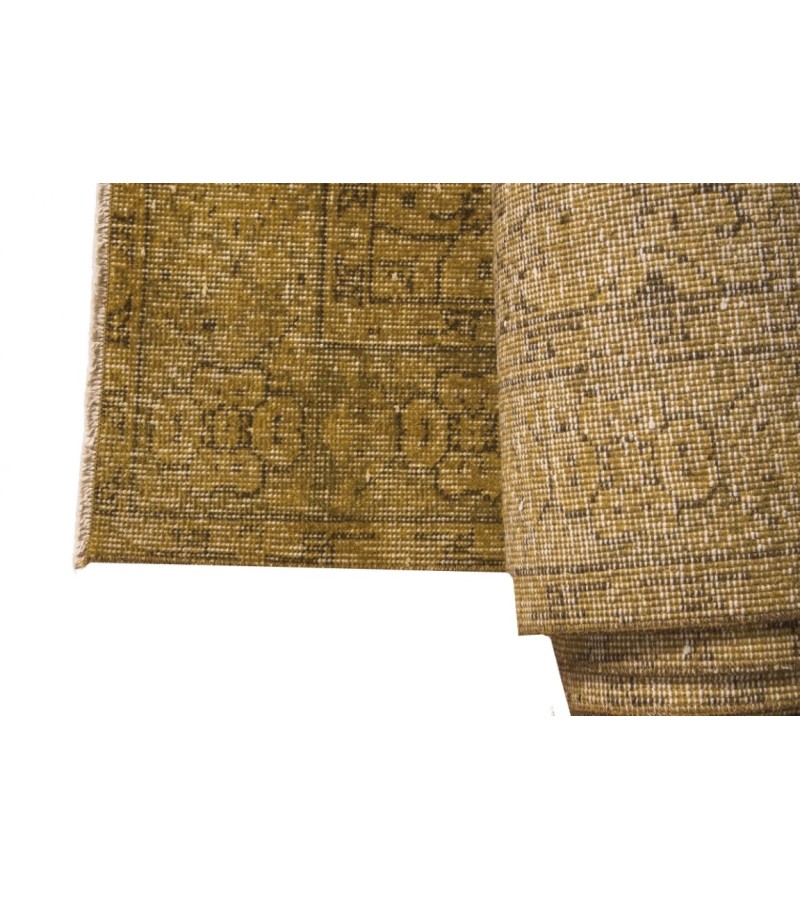 5.10 x 9.10 Ft..   178x300 cm Large Medallion Deco yellow Area Rug