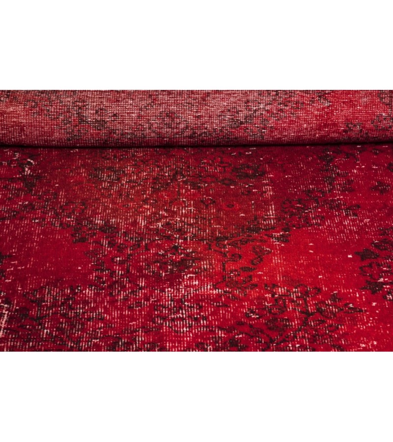 5.6 X 8.8 Ft.. 171x268 cm Red Vintage Carpet , Kitchen rug