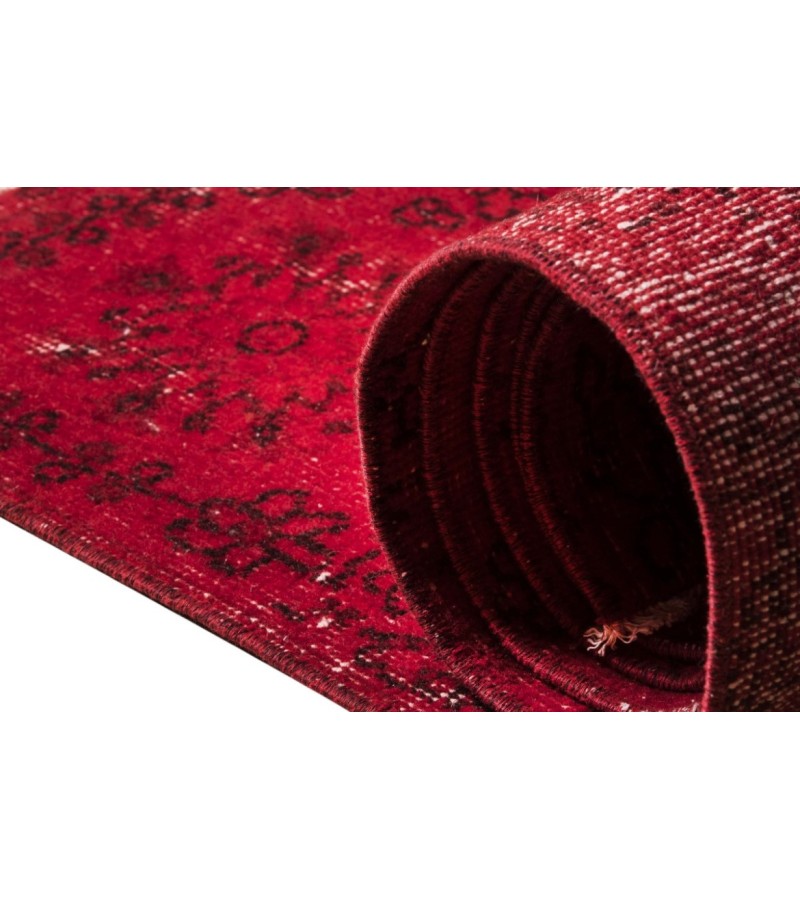 5.6 X 8.8 Ft.. 171x268 cm Red Vintage Carpet , Kitchen rug