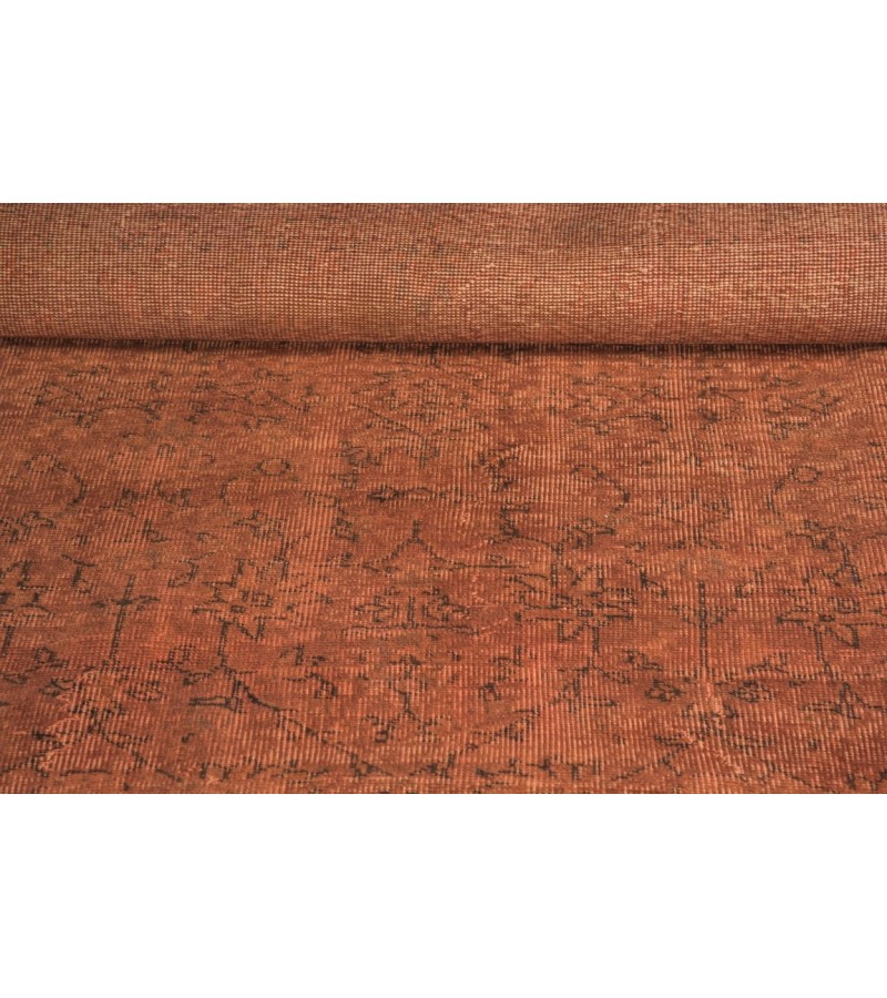 8.1 X 11.8 Ft 250x360 CM  Orange Turkish Area Rug Large Living Room rug