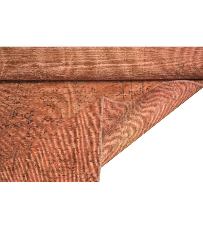 8.1 X 11.8 Ft 250x360 CM  Orange Turkish Area Rug Large Living Room rug