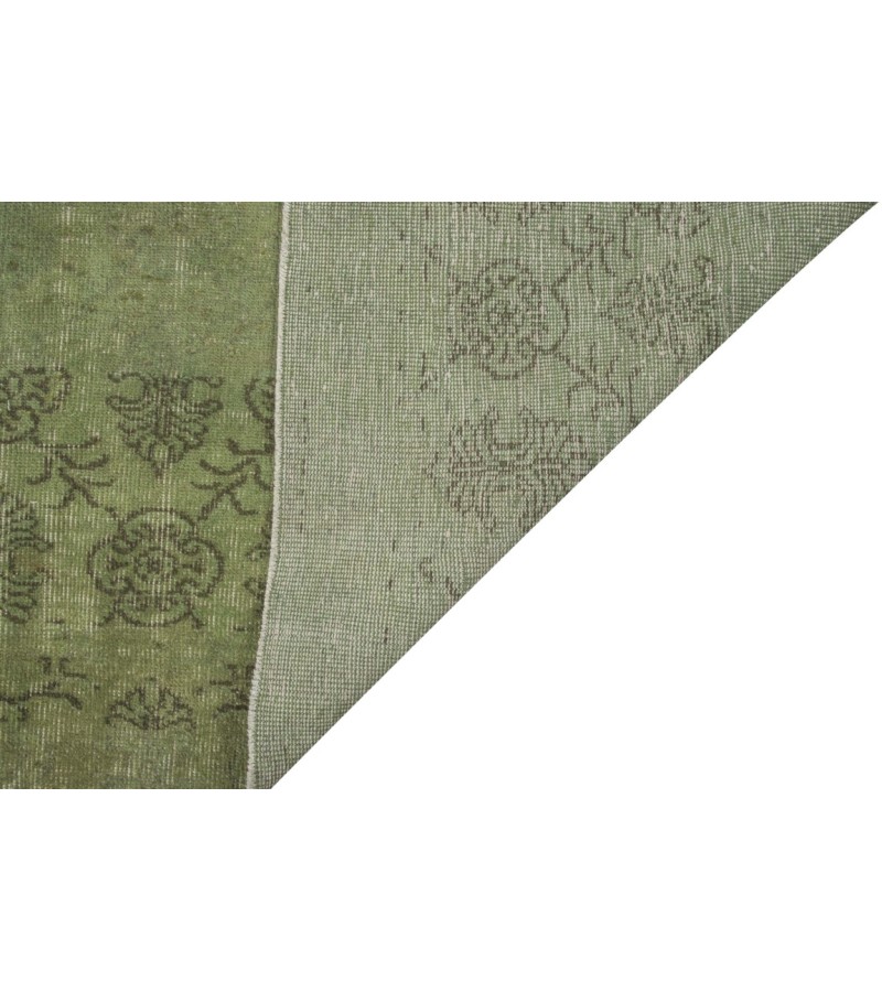 6.2 X 9.8 Ft 190x300 CM Green Bedroom Rug , Living Room rug , Turkish Area Rug