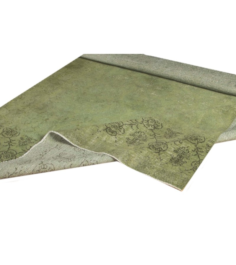 6.2 X 9.8 Ft 190x300 CM Green Bedroom Rug , Living Room rug , Turkish Area Rug