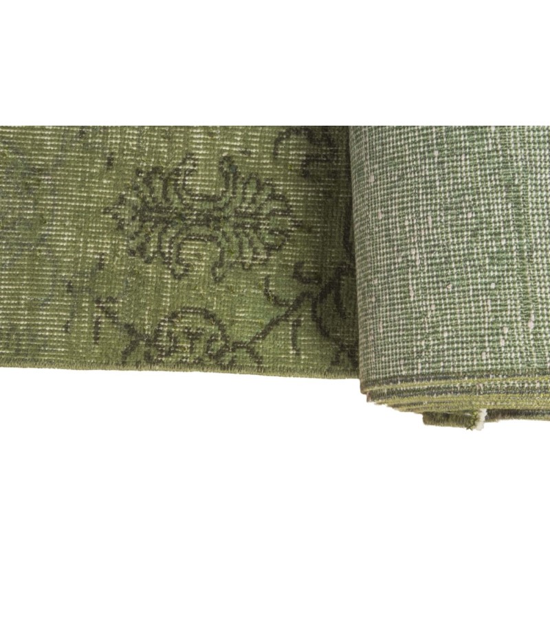 6.2 X 9.8 Ft 190x300 CM Green Bedroom Rug , Living Room rug , Turkish Area Rug