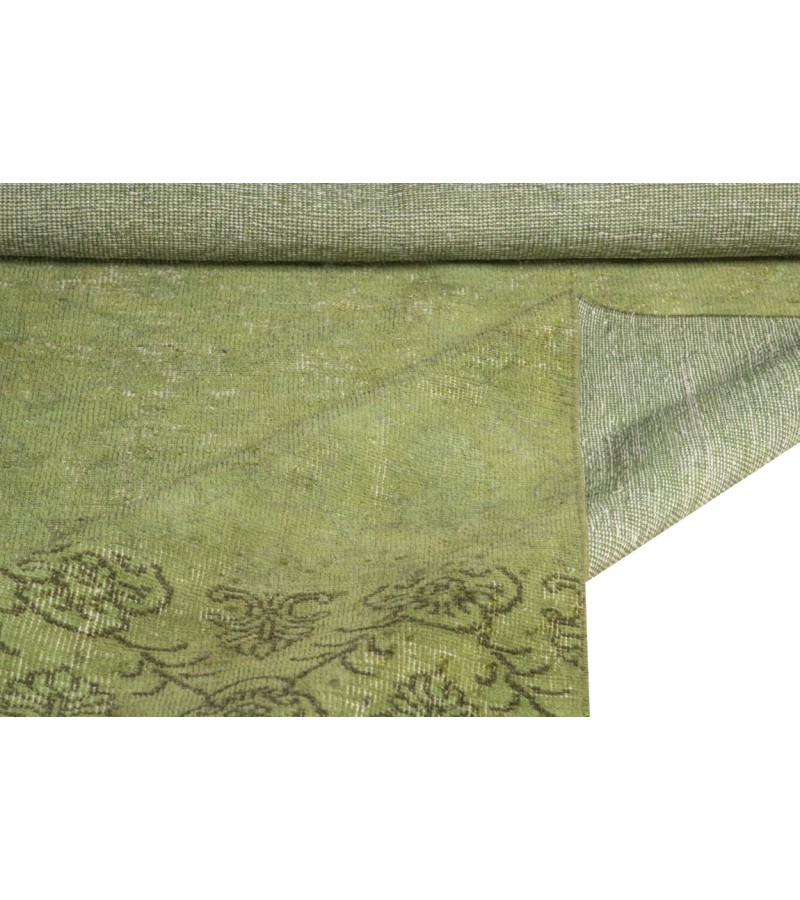 6.2 X 9.8 Ft 190x300 CM Green Bedroom Rug , Living Room rug , Turkish Area Rug