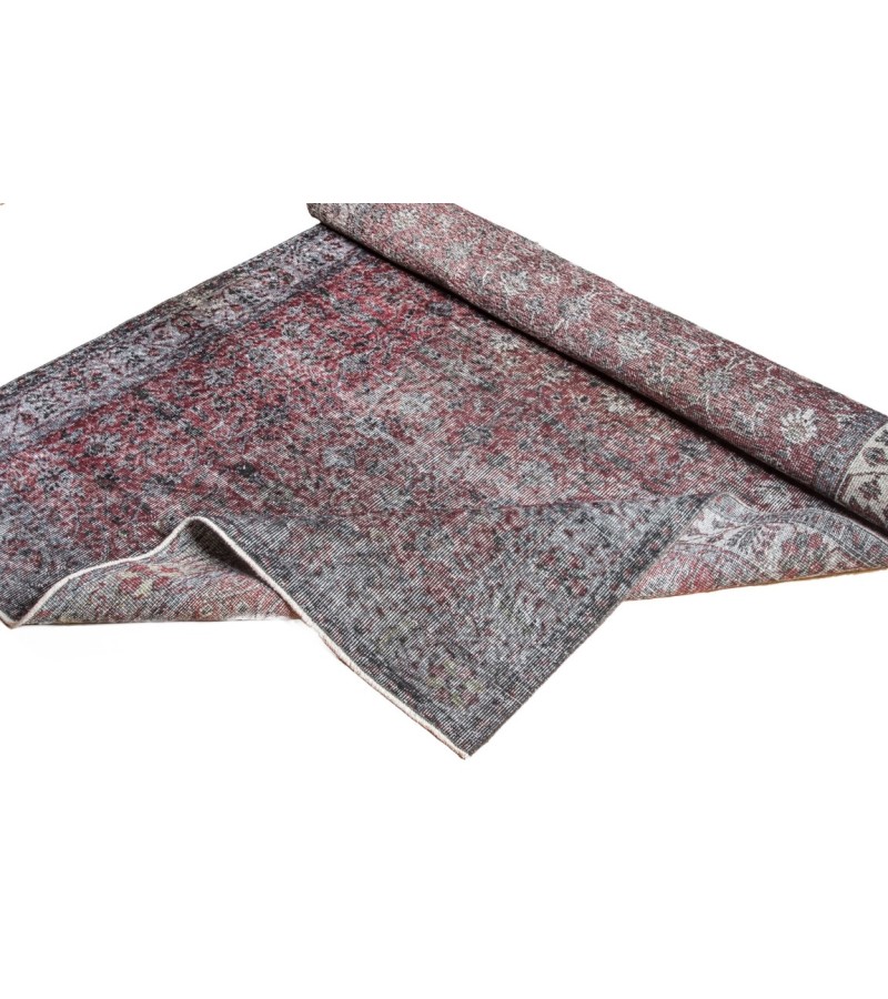 5.4 X 9.1 Ft 165x278 CM  Turkish Vintage Rug , Living Room ,  Hand Knotted Rug