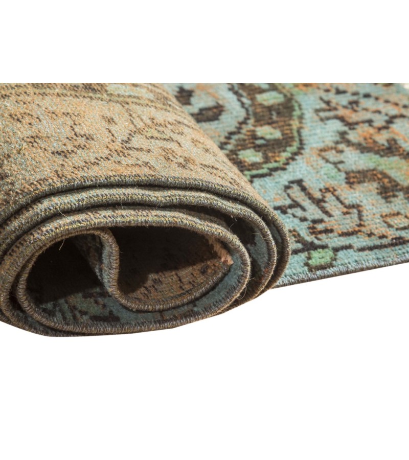 4.6 X 7.1 Ft 1143x217 CM  This is one Hand Knotted Rug , Turkish Vintage Rug , Kitchen Rug