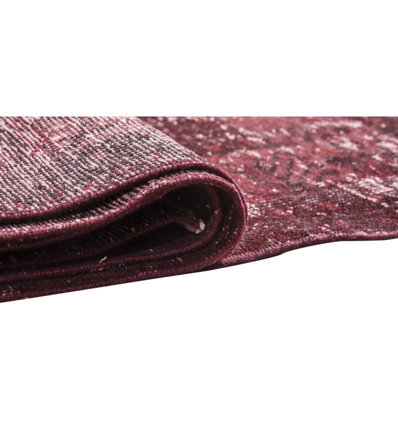 6.6' X 10.1' Ft 203x310 CM  Red Vintage Rug , Turkish Area Rug , Hand Knotted Rug , Kitchen Rug , Office Rug .