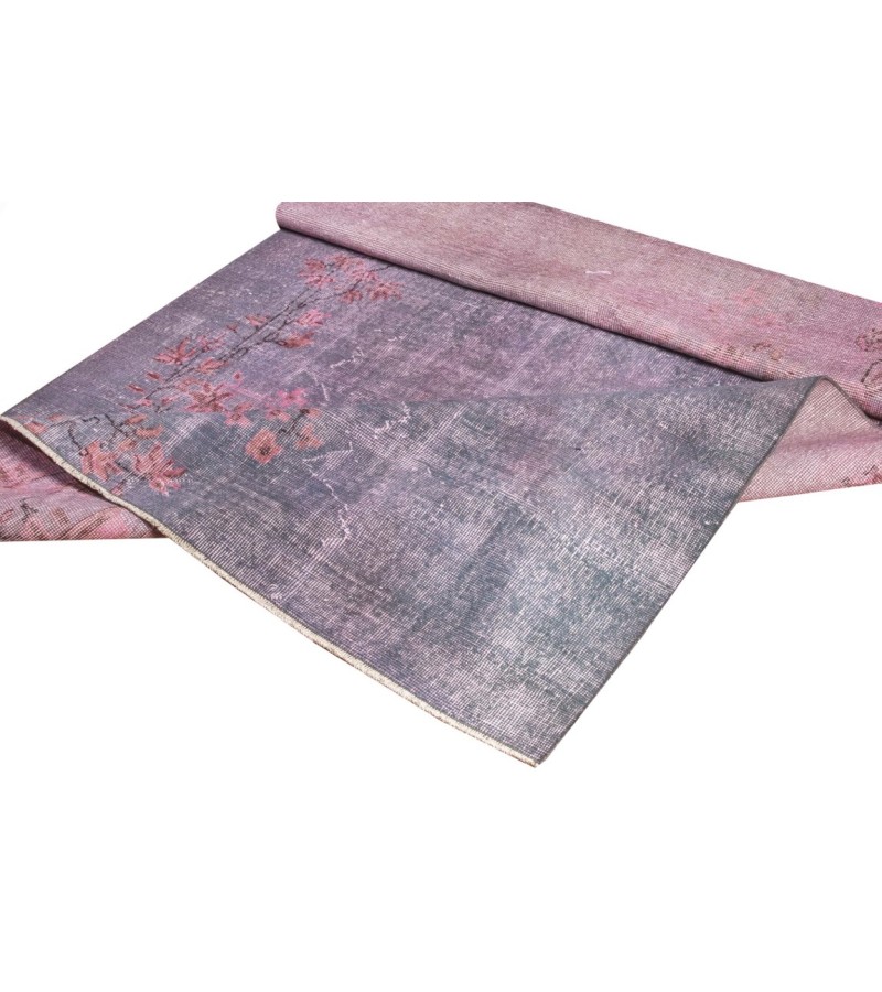 5.3 X 8.7 Ft.. 162x267 cm Pastel Colors high Pile Designer rug  Vintage Turkish Area Rug , No Repair , Nice situation