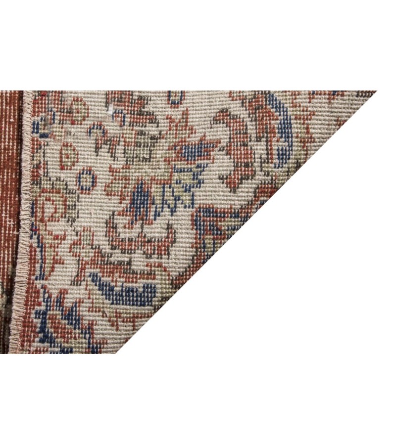 5 X 9 Feet . PErfect Madallion Rug , Copper Color Rug , Turkish Hand KNotted Antique Rug , Living Room Rug , No Repeair PErfect Condition