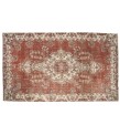5 X 9 Feet . PErfect Madallion Rug , Copper Color Rug , Turkish Hand KNotted Antique Rug , Living Room Rug , No Repeair PErfect Condition