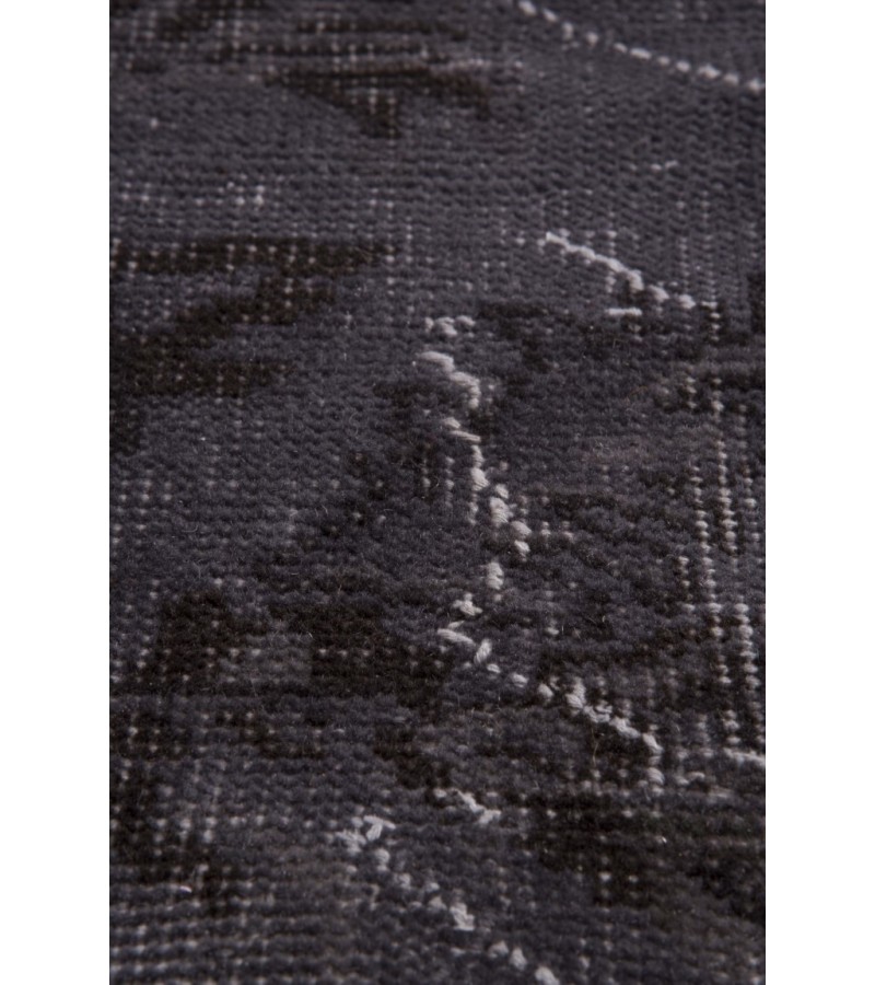 5.5 X 9.3 Ft.. 170x285 cm Gray Living Room Rug , Hand Knotted Rug , Mid-Country Rug