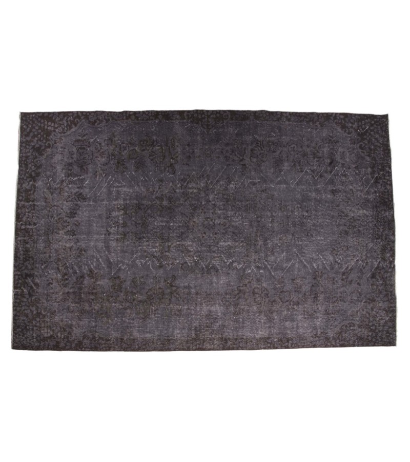 5.5 X 9.3 Ft.. 170x285 cm Gray Living Room Rug , Hand Knotted Rug , Mid-Country Rug