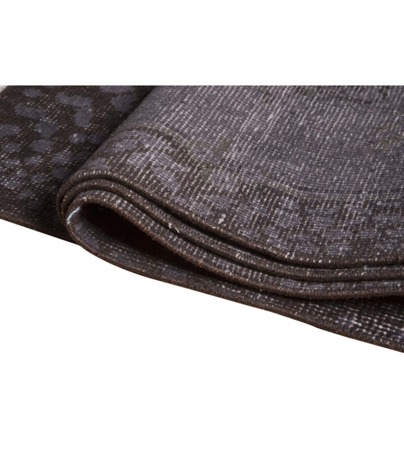 5.5 X 9.3 Ft.. 170x285 cm Gray Living Room Rug , Hand Knotted Rug , Mid-Country Rug