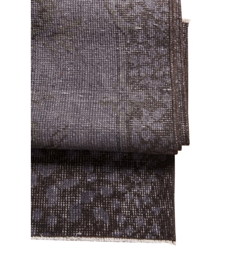 5.5 X 9.3 Ft.. 170x285 cm Gray Living Room Rug , Hand Knotted Rug , Mid-Country Rug