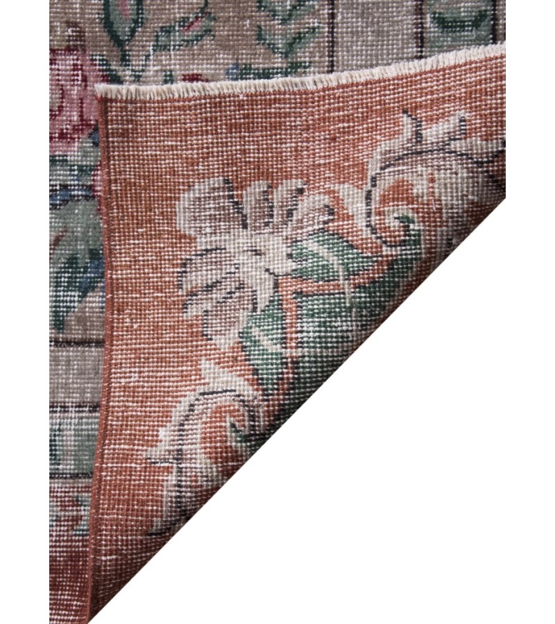 7 X 10 Feet . All over Flower Pattern , Pastel Rainbow Colors Rug , Turkish Hand Knotted Living Room Rug , No Repeair PErfect Condition