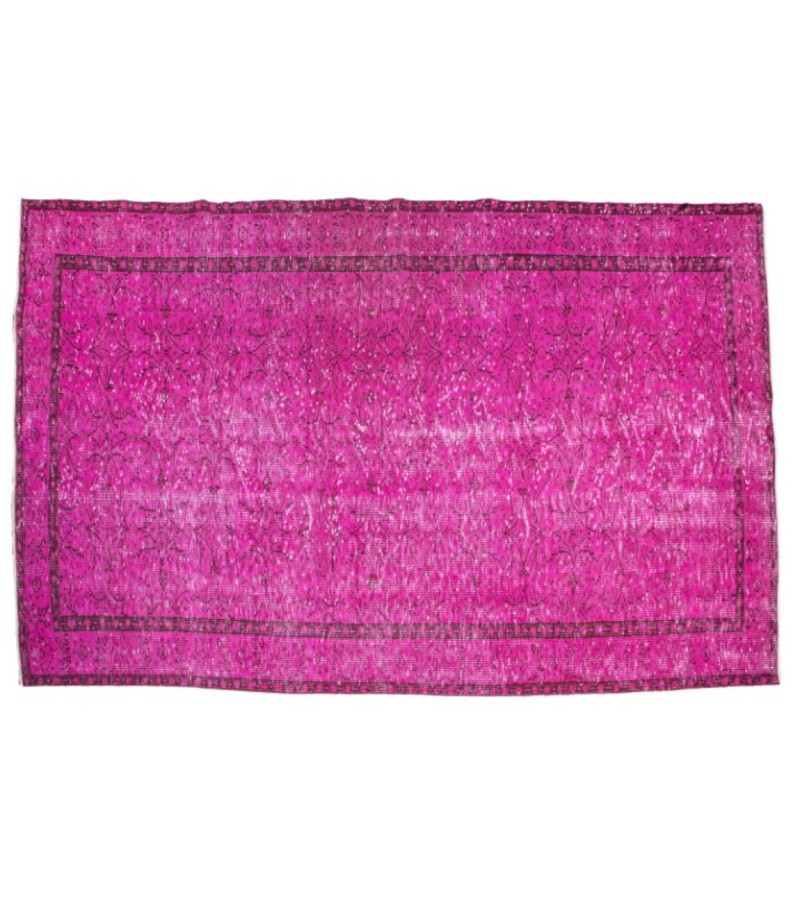 5 X 8.8 Ft.. 151x269 cm Pastel Pink  Colors high Pile Designer rug , Turkish Hand Knotted Rug