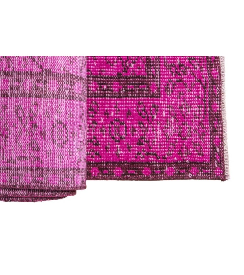 5 X 8.8 Ft.. 151x269 cm Pastel Pink  Colors high Pile Designer rug , Turkish Hand Knotted Rug