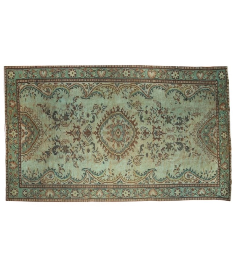 5.2 X 9 Ft.. 159x274 cm This is Hand Knotted Turkish Rug , Two Colors Rug