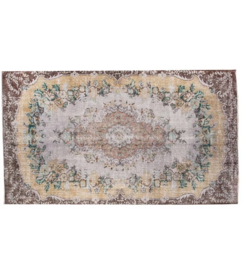 4.8 X 8.8 Ft.. 149x268 cm Turkish Rug , Bedroom Muted Rug , Decoration Rugs , This Hand Knotted Rug