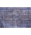156 X 295 cm Blue Rug , Muted pattern Rug , Turkish Rug , Overdyed Rug , Faded Rug  , Living Room Rug