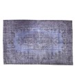 156 X 295 cm Blue Rug , Muted pattern Rug , Turkish Rug , Overdyed Rug , Faded Rug  , Living Room Rug