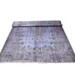 156 X 295 cm Blue Rug , Muted pattern Rug , Turkish Rug , Overdyed Rug , Faded Rug  , Living Room Rug