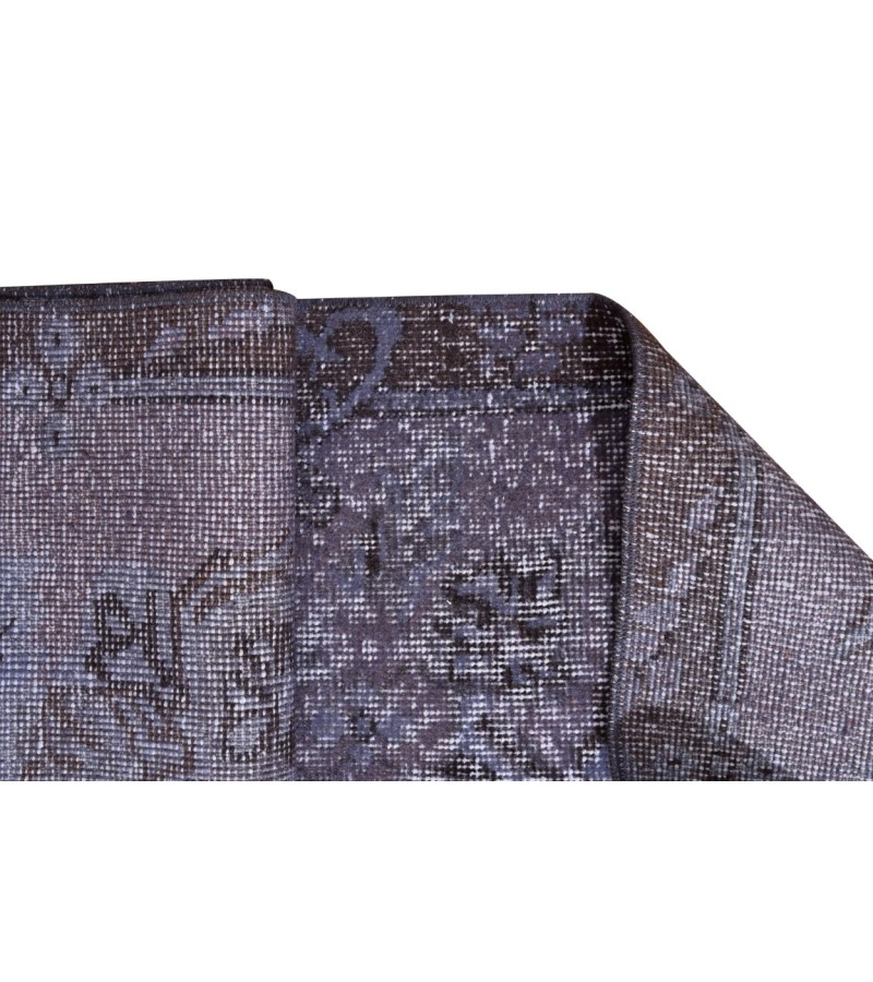 156 X 295 cm Blue Rug , Muted pattern Rug , Turkish Rug , Overdyed Rug , Faded Rug  , Living Room Rug