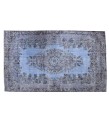 180 X 280 Cm Blue Hand Knotted Turkish Rug , Vintage Rug , Antique Rug , Anatolian Rug  , Overdyed Rug , Perfect in very good condition  Rug