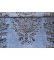 180 X 280 Cm Blue Hand Knotted Turkish Rug , Vintage Rug , Antique Rug , Anatolian Rug  , Overdyed Rug , Perfect in very good condition  Rug
