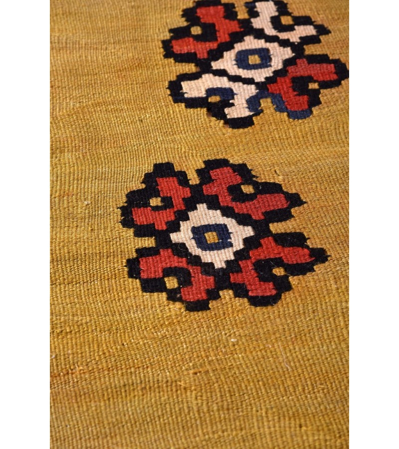 8 X 10 Feet. Turkish Anatolian Carpet , Patterned , Antique Carpet , Hand Woven Carpet , Old Middle  Village Carpet , Unrepaired Excellent Condition