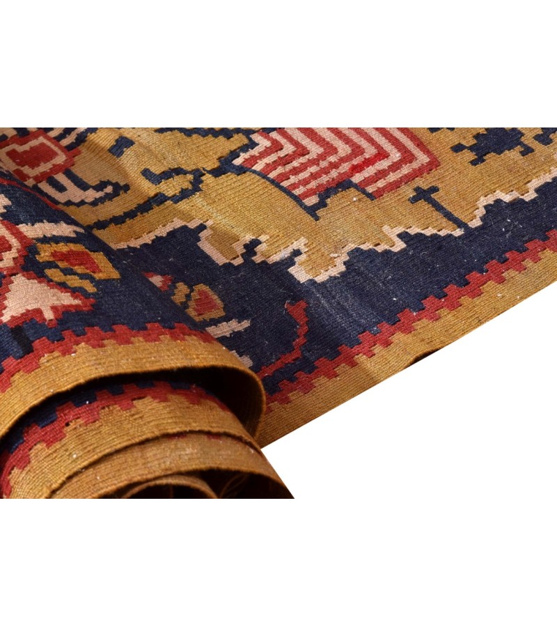 8 X 10 Feet. Turkish Anatolian Carpet , Patterned , Antique Carpet , Hand Woven Carpet , Old Middle  Village Carpet , Unrepaired Excellent Condition