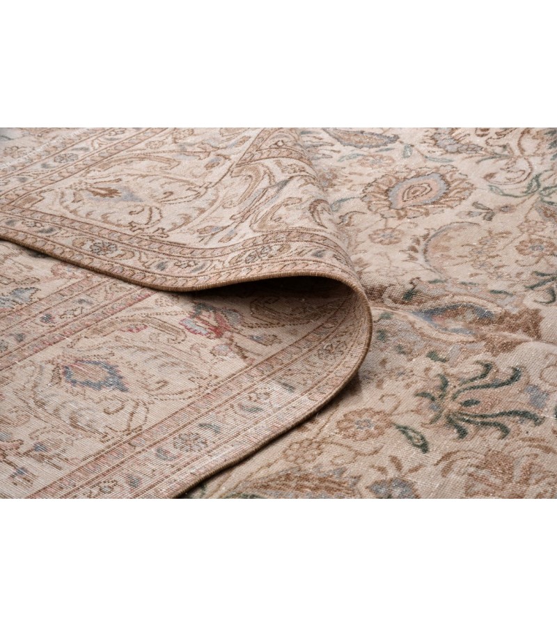 10 X 12 Feet . Original High Quality Pastel Rug, Azeri Beige Area Rug, Living Room Luxury Rug , No Repeair Perfect Condition