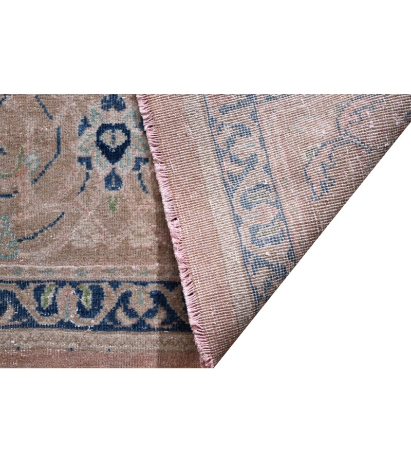 10 X 13 Feet . All over Flower Pattern Rug ,  Hand Knotted Living Room Rug , Border Pattern Oushak Rug , No Repeair PErfect Condition