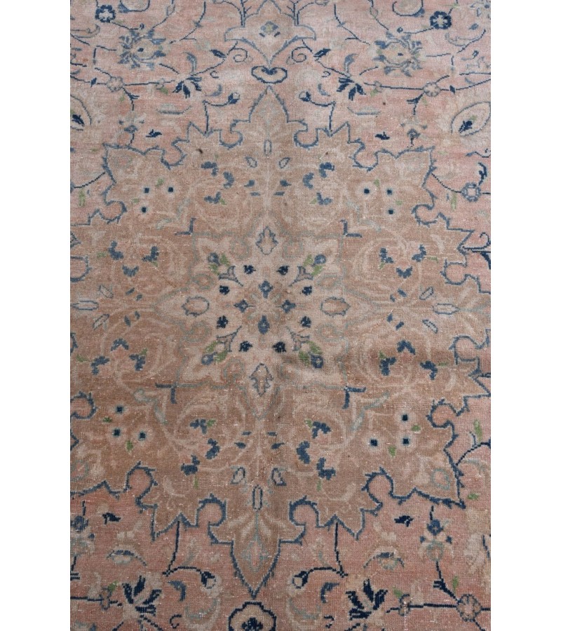 10 X 13 Feet . All over Flower Pattern Rug ,  Hand Knotted Living Room Rug , Border Pattern Oushak Rug , No Repeair PErfect Condition